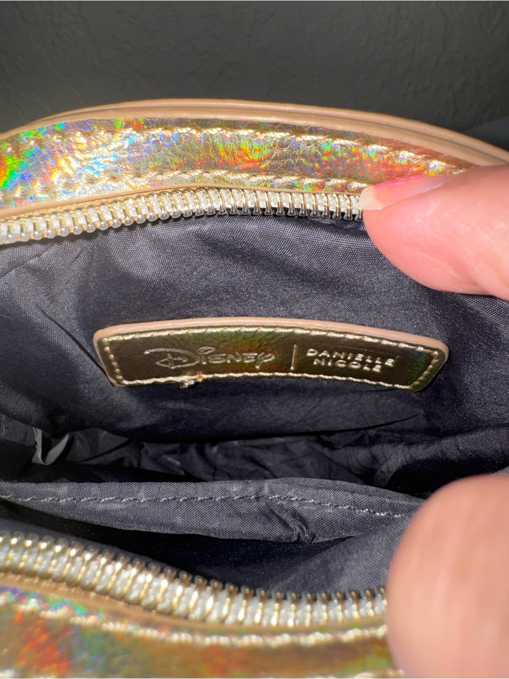 Danielle Nicole Flounder The Little Mermaid Holographic Crossbody Bag - Picture 11 of 15